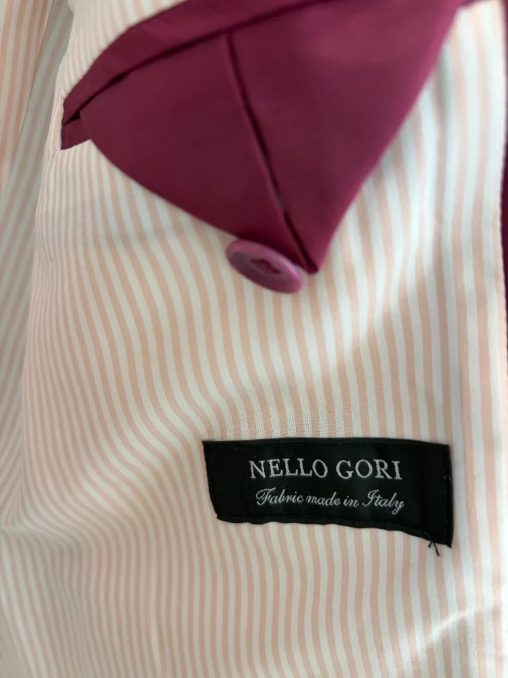 J.Crew Nello Gori Boyfriend Blazer Glen Plaid Houndstooth Pink Lining Sz 2